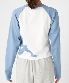 OP／FILA 【Kappa】ショート丈 シルエットロゴ ラグランロンT