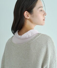 YECCA VECCA 2wayヘンリーネックルーズニット