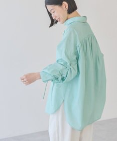 AMERICAN HOLIC 【WEB限定】イージーケアバックギャザーリボンシャツ