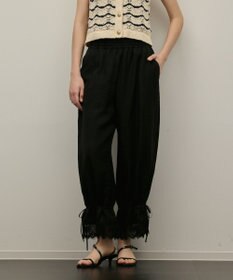 GRACE CONTINENTAL ドロストクロップドパンツ