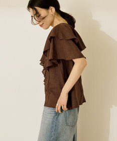 AMERICAN HOLIC イージーケアフリルシャツ