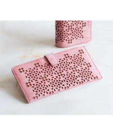 genten 【新色】フラッターカットワーク 長財布