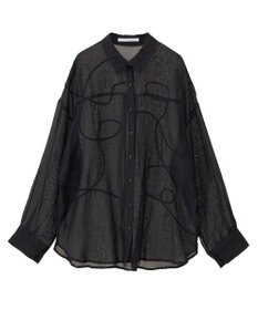 Green Parks ・ＥＬＥＮＣＡＲＥ　ＤＵＥ　テープ刺繍シアーシャツ