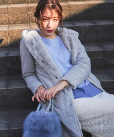 Tiaclasse 【2WAY】エコファーキルティングリバーシブルコート