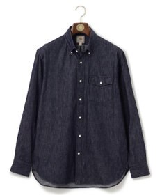J.PRESS MEN デニムルックツイル ボタンダウンシャツ