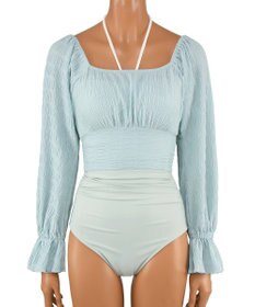 San-ai Resort（三愛水着楽園） 【SALE】トップス付き3点セット水着　9M　【San-ai Resort（サンアイリゾート）】