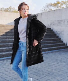 Tiaclasse 【2WAY】エコファーキルティングリバーシブルコート