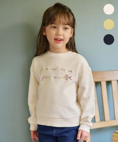 ANY KIDS 【春まで主役】レインボー刺繍トレーナー