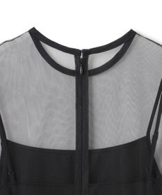 BEIGE， 【洗える・GISELe 4月号掲載】KALMIA / ノースリーブチュールドレス