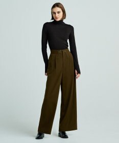 uncrave 【洗える】ギャバジン ドロストパンツ（uncrave WHITE）