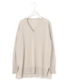 ICB 【洗える】 コンパクトウール Vネックプルオーバー