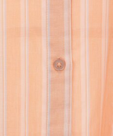 Green Parks 綿麻混５分袖ターンバックシャツ