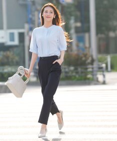 ANY SIS S エアリーストレッチ テーパードパンツ