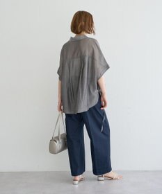 YECCA VECCA サイドスリットドロストシャツ