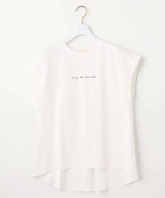 ANY SIS サテンコンビロゴ Tシャツ