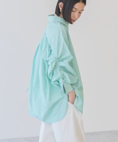 AMERICAN HOLIC 【WEB限定】イージーケアバックギャザーリボンシャツ