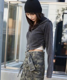 WEGO リブジップパーカー