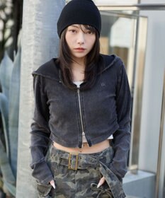 WEGO リブジップパーカー