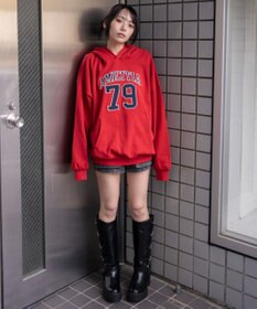 WEGO グラフィックビッグプルパーカー