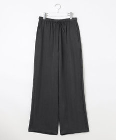 23区 【SLOW/一部店舗限定】キュプラフィブリルクロス サイドライン ワイドパンツ