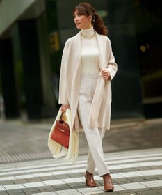 23区 【CLASSY.1月号掲載】ウーステッドウール タートルネック ニット