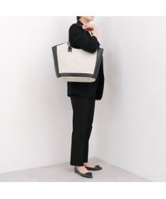 UNBILLION ペルケ perche / キャンバス・牛革トリミングトート