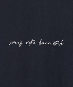 ANY SIS サテンコンビロゴ Tシャツ