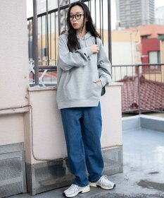 WEGO 【ウエストゴム/SMLサイズ展開】デニムイージーストレートパンツ2