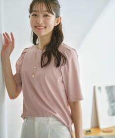 ANY SIS 【UVカット・接触冷感・撥水・汗ジミ防止】プレーティングジャージー タックスリーブ カットソー