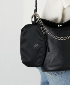 russet カラビナ付きラウンドフラットポーチ(Z-208)