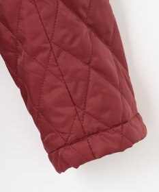 自由区 L 【洗える】ブライトキルト フード付きコート