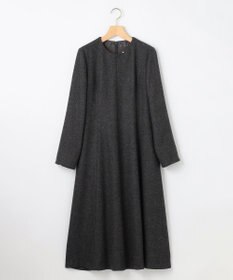 組曲 【2WAY】ラメフラノ フリル襟ワンピース