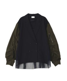 YECCA VECCA 異素材MIXテーラードジャケット