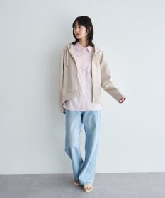 YECCA VECCA バックプリーツZIPフーディー