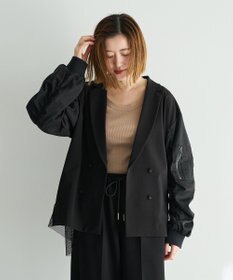 YECCA VECCA 異素材MIXテーラードジャケット