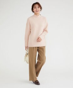 Feroux 【洗える】サイドオープンスラックス パンツ