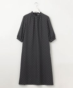 J.PRESS LADIES L 【洗える】ジオメトリックプリント ワンピース