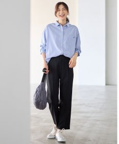 ANY L 【裏起毛/ウエストゴム】ウォームテーパードパンツ