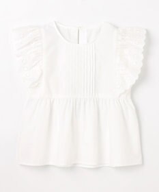 組曲 KIDS 【150-160㎝】レースペプラム ブラウス