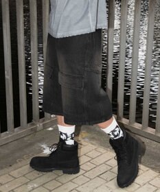 WEGO スウィッチングデニムカーゴショーツ