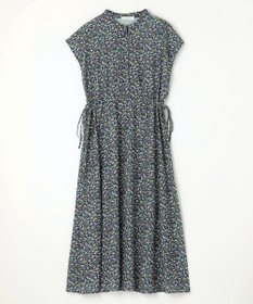 ANY 【洗濯機可能】サイドリボンフラワープリント ワンピース