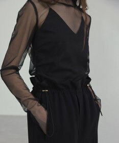 BEIGE， 【洗える・Precious 7月号掲載】ABELIA / コットンVラインカップ付きキャミソール