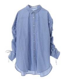 AMERICAN HOLIC 【WEB限定】イージーケアバックギャザーリボンシャツ