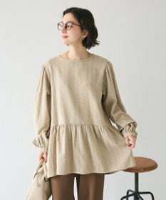 CRAFT STANDARD BOUTIQUE ボリュームスリーブウエストギャザーチュニック