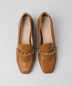 BONTRE 【PRECIEUX JOUET/プレシュウジュエ】マルチチェーンスクエアローファー