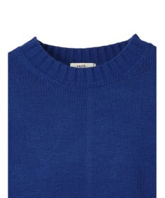 earth music&ecology ウォッシャブル脇スリットクルーネックプルオーバー