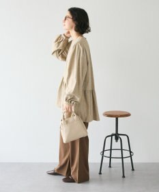 CRAFT STANDARD BOUTIQUE ボリュームスリーブウエストギャザーチュニック