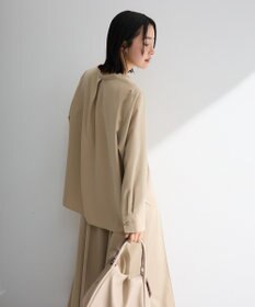 Green Parks ＳＥＴ２点スキッパーブラウス＋プリーツスカート