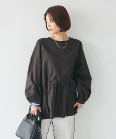 CRAFT STANDARD BOUTIQUE ボリュームスリーブウエストギャザーチュニック