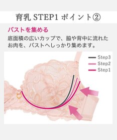 BRADELIS New York 【BRADELIS New York / 育乳補整ブラ・STEP1 集める】ジャスミンステップ1ブラ25A2